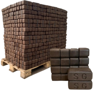 Feuerpracht Premium Torfbriketts – 960 kg Palette