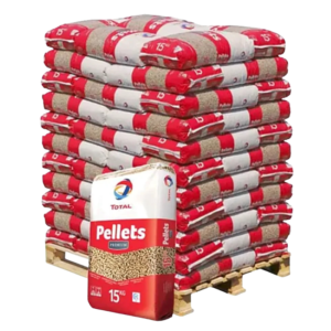 TOTAL PREMIUM Holzpellets ENplus A1 – 975 kg Palette (65 x 15 kg Säcke)