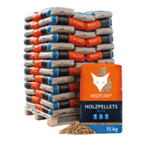 Holzpellets Blue ENplus A1 Weichholz – 975 kg Palette (65 x 15 kg Säcke)