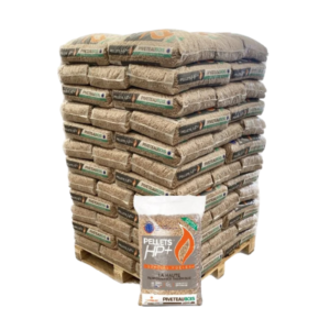 PIVETEAU PELLETS HP+ Holzpellets 6mm – 1080 kg Palette (72 x 15 kg Säcke)