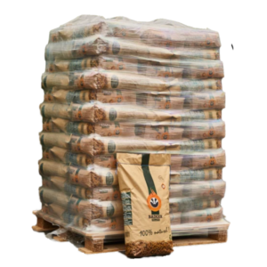 Badger Pellets Premium Holzpellets ENplus A1 & DINplus – 975 kg Palette (65 x 15 kg Säcke)